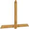 Ekena Millwork Eugene Rough Sawn Timber Gable Bracket, Western Red Cedar, 84"W x 56"H x 2"D x 6"F, 16/12 Pitch GBW084X56X0206EUG00RWR - alternate 2